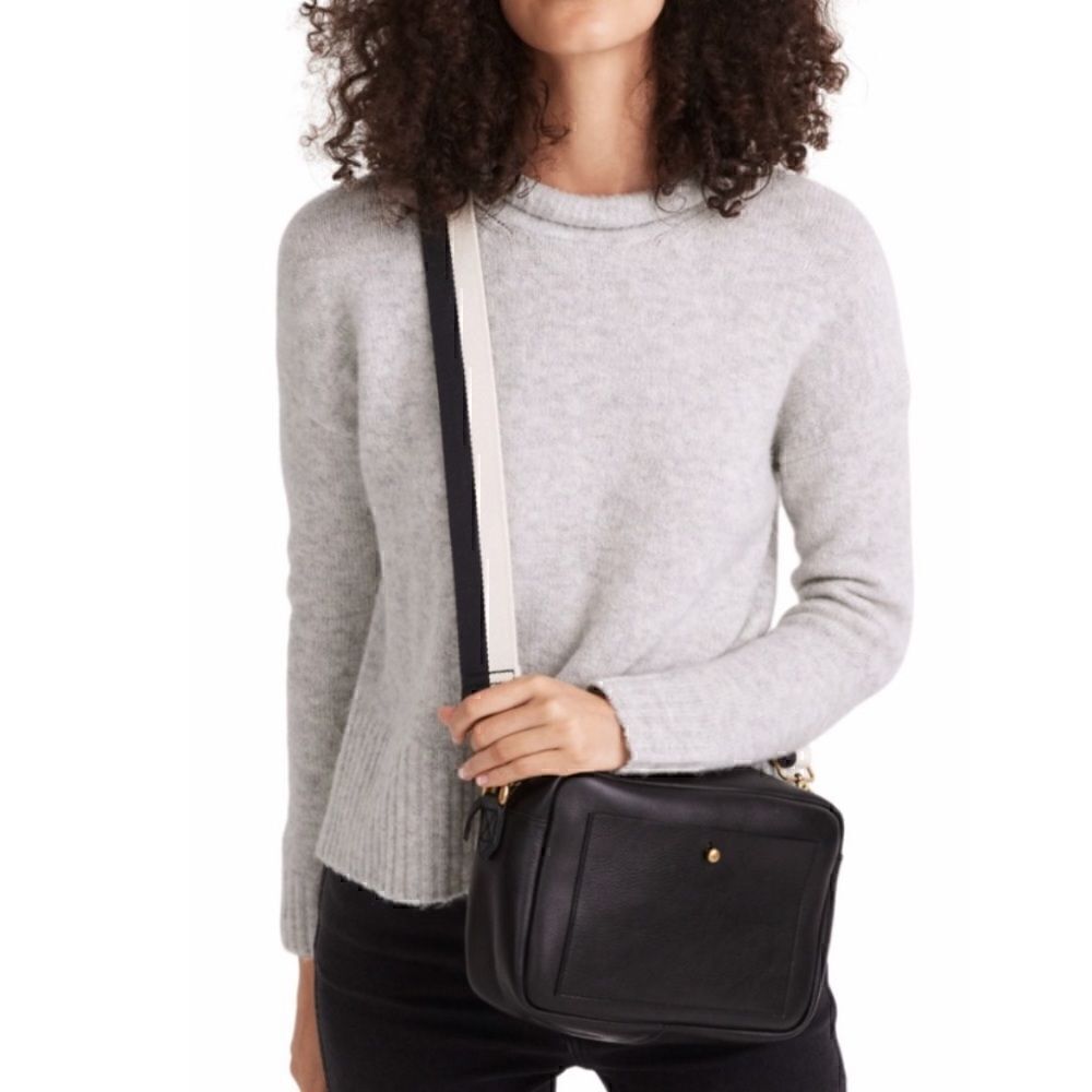 Madewell Luke Puff Neck Trim Pullover *Wool Blend*